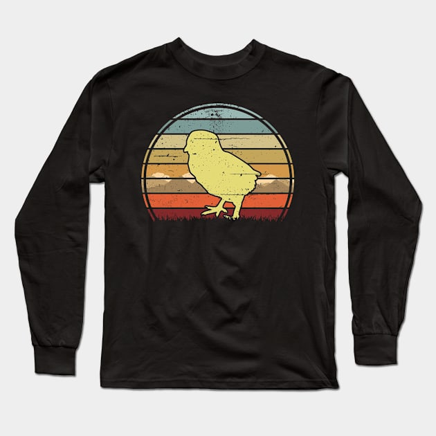Chicken Sunset Long Sleeve T-Shirt by Nerd_art